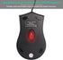 VCOM 6-Foot 1200 Wired USB Mouse with Cord, DPI, Right or Left Hand Use, Ergonomic Design, Black