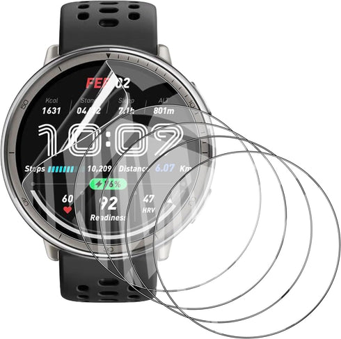 5 Pack Screen Protector for Amazfit Active 2 Smartwatch 44mm, Soft Flexible TPU Film Full Coverage HD Clear