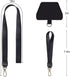 SHANSHUI Universal Phone Lanyard, Neck Strap and Wrist Tether Key Chain Holder for All Smartphones - Black