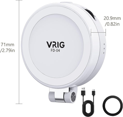 VRIG Select 360 VRIG Magnetic Selfies Light, LED Fill Light Compatible with Mag-Safe,Portable LED Selfie Ring Fill
