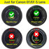 Front Body Cap and Rear Lens Cap Cover for Canon EOS EF/EF-S Lens for Rebel T7 T6 T5 T8i T7i T6i