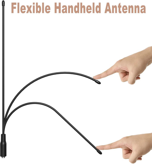 SAMCOM 15.1-Inch (144MHz/440-470Mhz) 20 FPCN30A/FPCN10A (2 Packs) Whip Antenna VHF/UHF Dual Band Watts Antennas