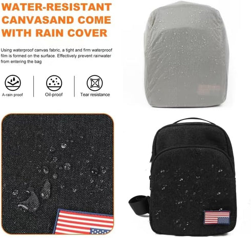 Besnfoto Camera Bag Crossbody Small Cute Camera Bag Purse Waterproof Travel Shoulder Case Sling Designer for Mirrorless
