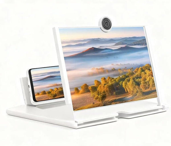 Dymicbit Screen Magnifier,3D HD Mobile Phone Magnifier Projector Screen Enlarger for Movies, Videos,Foldable