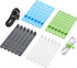 Cbfoeyk 24 Pcs Silicone Cable Ties, Wire Cord Organizer, Cord Ties Reusable Cable