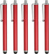 MECCANIXITY 5pcs Stylus Pens, Universal Capacitive High Sensitivity for Phone Tablet All Touch Screen Devices, Red