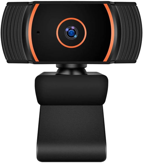 Generic 1080p 360 ZHY1566 HD Webcam with Built-in Microphone - Rotation Pan & Tilt - Attachable Desktop Cam Perfect