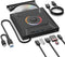 ASHDOL External CD DVD Drive,7 in 1 USB 3.0 and Type-C Disc Reader