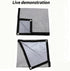 SHYYOULQE Metal Anti-Light Projector Screen Portable Foldable Frame Indoor Outdoor Viewing No Tools Needed Wide Viewing