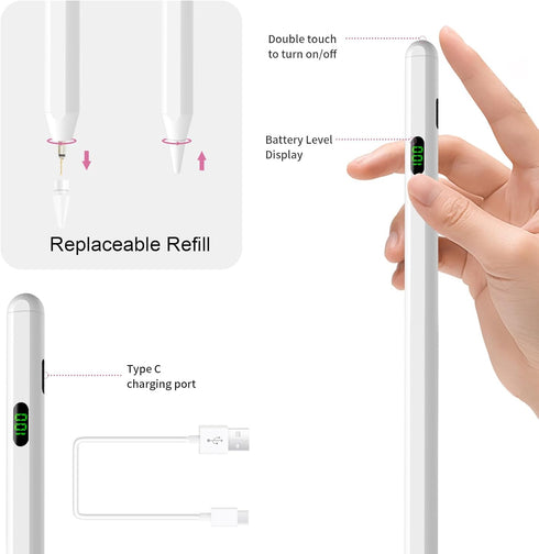 Pencil for Apple iPad Air 2024 11/13 inch M2 - Stylus Pen for iPad Air 6th/5th/4th Generation, iPad Pro 2024