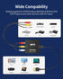 RCA to HDMI Converter, 1080P Mini RCA Composite to HDMI Video Audio Adapter, Supports PAL/NTSC