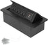Wisoqu Recessed Power Strip, Slow Opening Power Socket with USB Charging Ports, Furniture Hidden Charging Station