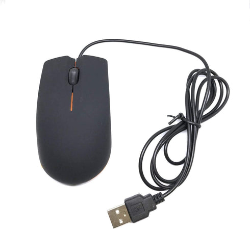 TFD Supplies 3 4 Pack - Wired Button Optical Computer Mouse - - Bulk Computer Mice