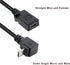 Micro USB to Mini USB Adapter Cable 27CM, Up & Down Angle Micro USB Male to Mini USB Female Charging and Data Sync Cord