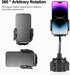 YUHENG Car Cup Holder Phone Mount with 360° Rotation Adjustable Gooseneck for All Smartphones