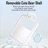 Lomiluskr 2.4G Accounting Cute Wireless Numeric Keypad with Silicone Bear, Colorful Round Keycaps, USB Wireless