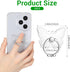 Ymapinc 360 Butterfly Cell Phone Ring Holder, Clear Rhinestone Butterfly Phone Case Ring, Finger Holder Grip Compatible