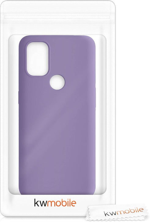 kwmobile TPU Silicone Case for OnePlus Nord N10 5G - Soft Finish, Violet Purple