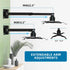 Projector Mount, Universal Ceiling Wall Mount with 25.5-inch Expansion Arm, Height Adjustable for Home and Office