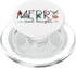 Merry and Bright Merry Christmas Graphic Holiday PopSockets PopGrip for MagSafe