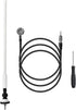 Anina 16 Inch Marine Trailer RV Radio Antenna Rubber Flexible Aerial Mast for