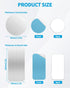 Aecsze 50 Pack 25 25 0.02" Metal Plate for Phone Magnet - Round & Rectangular Metal Plate, Thin Magnetic Plate