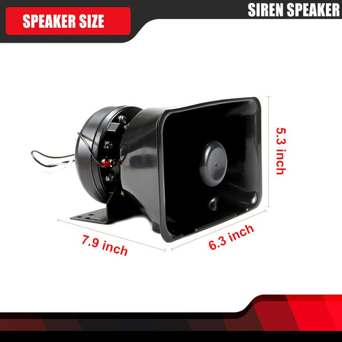 High Performance Siren Speaker, Compatible with Any 100-200 Watt Siren