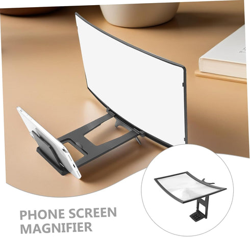 WOONEKY Phone Screen Magnifier - Curved Stand Holder