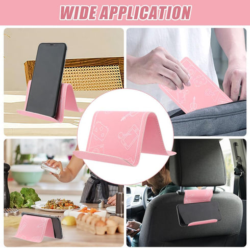 Flying Flex Flap Cell Phone Holder, Flexible Phone Holder Tablet Stand for Airplane Travel, Compatible with Most