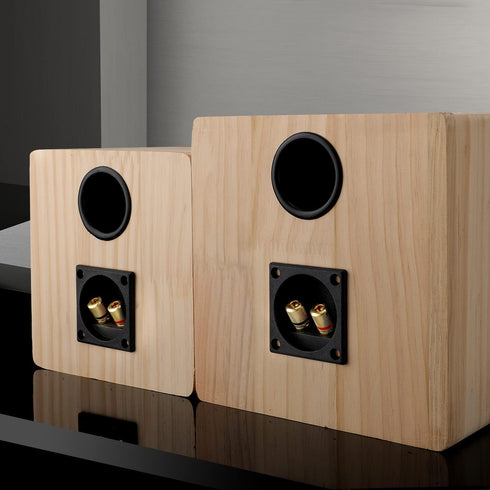 Facmogu 2PCS 2.2 Inch 2-Way Square Speaker Box Terminal Cup with Banana Plugs, Screw Type Binding Post Subwoofer Box