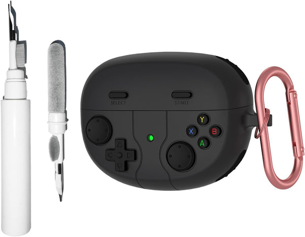Silicone Case Compatible with Bose Ultra Open Earbuds, Cute Game Design Soft Protective Cover with Cleaning Kit