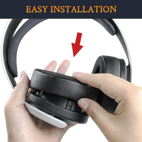SOULWIT Earpads Cushions Replacement for Sony Playstation 5 Pulse PS5 3D Wireless Headset, Noise Isolation Foam