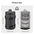4.53" x8.6" K&F CONCEPT Camera Lens Pouch Case, Waterproof Zipper Lens Protective Bag, Shockproof All-round Camera Lens