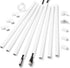 Cord Hider Wall for One Cord - 136in Cable Cover for Wires on Wall, Easy Install Cable Management