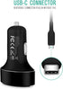 Nekteck Type C Car Charger with 45W Power Delivery, 12W A Port, 3.3ft Cable for iPhone, iPad, MacBook, Galaxy