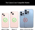 LOZOP 2 Sets 13/13 (2 Pieces/Set) Rear Camera Lens Glass Replacement with Adhesive Pre-Installed Compatible for iPhone