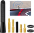 GODPEE 3.2 Inch SZSAUTO Car Truck Short Antenna, Carbon Fiber Waterproof Car Antenna Replacement Mast, Universal