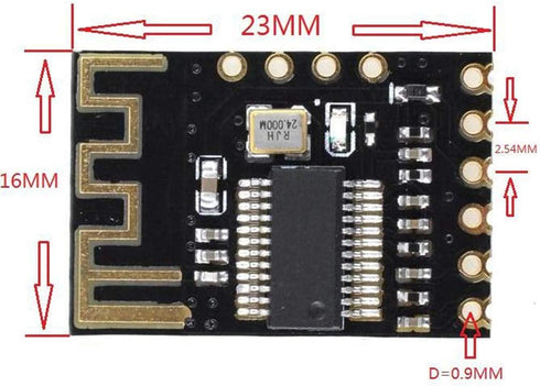 HiLetgo 3pcs M18 Wireless Bluetooth MP3 Audio Receiver Board, BLT 4.2 MP3 Lossless Decoder, Bluetooth 4.2 Audio