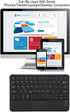 Yoidesu 7 Inch Wireless Keyboard with Touchpad, Mini Bluetooth Touchpad Keyboard for Tablets, Laptops, and Desktop