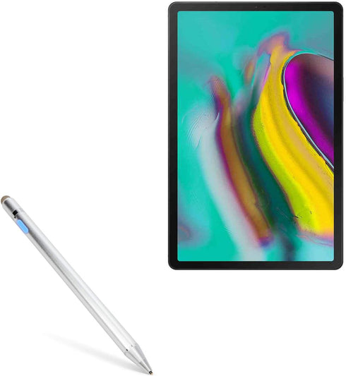 BoxWave AccuPoint Active Stylus Pen for Samsung Galaxy Tab S5e LTE, Electronic Stylus with Ultra Fine Tip (Metallic