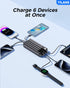 YILANS Charger,50000mAh 22.5W Pack 6 2 17/16/15/14/13/12(Black) Portable Power Bank Built-in Cable, PD USB C In & Out