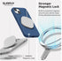 SURPHY iPhone 14 Case (6.1", 2022) - 4 in 1, MagSafe Compatible, Liquid Silicone, Blue Jay + 2 Pack Screen Protector &