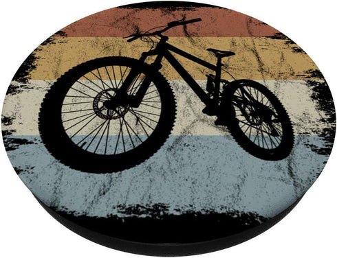 Retro Style Mountain Bike | Vintage Bicycle Biking MTB PopSockets PopGrip: Swappable Grip for Phones & Tablets