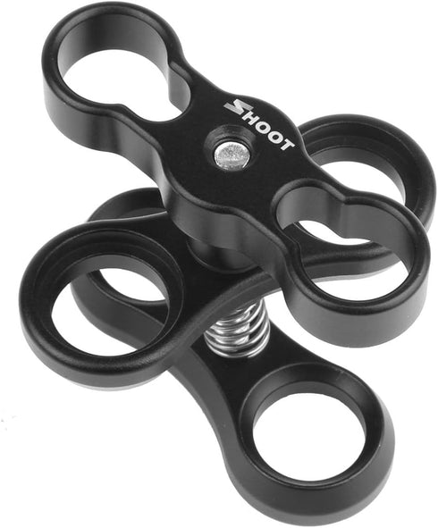 D&F 1'' Aluminum Standard Ball Mount Clamp for Underwater Light Arm System