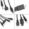 1 Piece 10 In 1 USB Multi Charger Cable, 20CM/7.87in Universal USB to Multi Plug for Smartphone