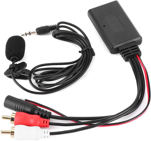 Acouto Bluetooth AUX Module, 2 Cable Adapter with Hands-Free Microphone