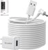 OLAIKE 8m/26ft Charge Cable with DC Power Adapter for Ring Stick Up Cam Battery 3rd Gen/2nd Gen/Plug-in, Weatherproof,