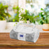 HANNLOMAX HX-318CD Portable CD/MP3/USB Boombox, Bluetooth, FM PLL Radio, Dual Power Source, 1 USB Port for Charging