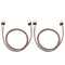 M-JP10 1pair Set Speaker Wire with 24k Gold Plated Connectors, 10AWG 5N OFC, 1.5M Length