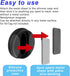 Goktvai 2pcs 4pcs Magnetic Holder Case for AirTag, Waterproof Hidden Magnet Mount Silicone Protective Cover with Iron